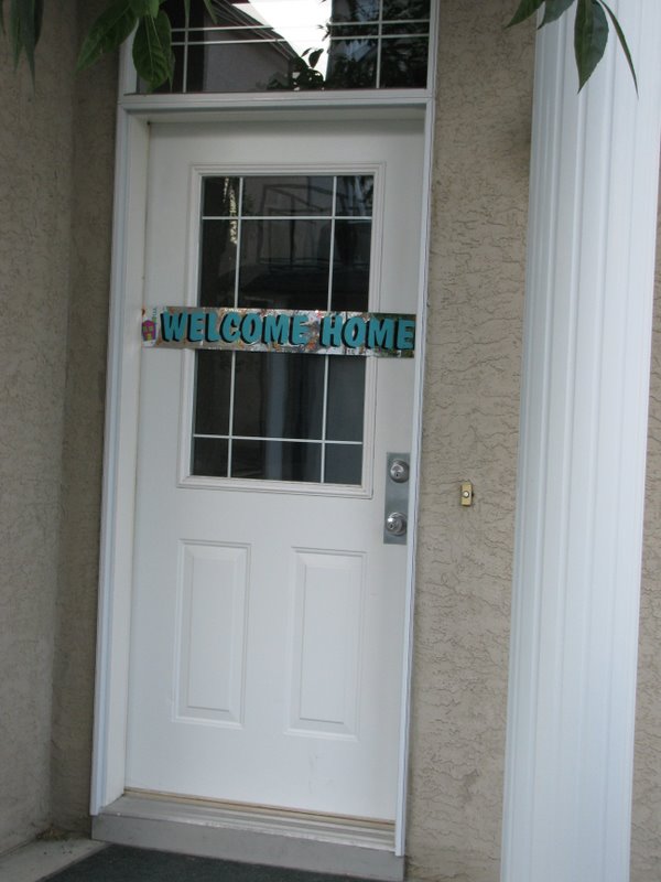 Welcome home!